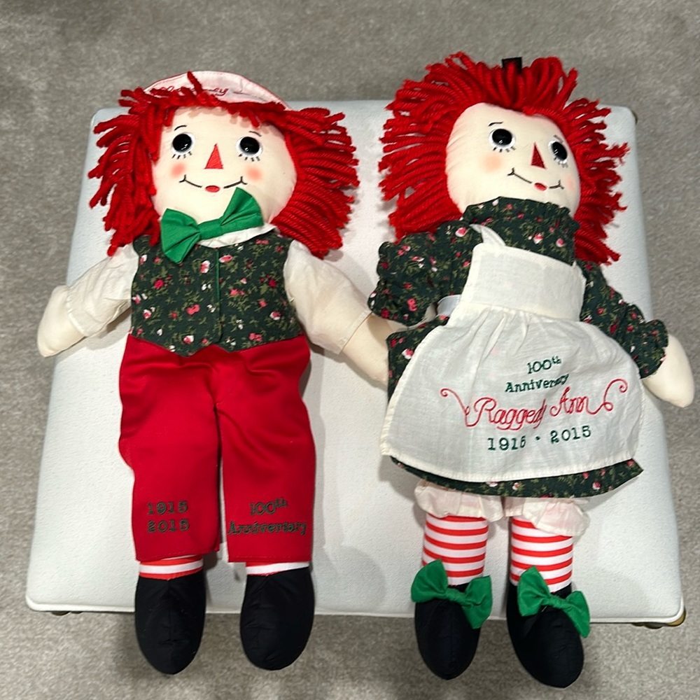 100th anniversary raggedy Ann and Andy dolls